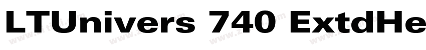 LTUnivers 740 ExtdHe字体转换